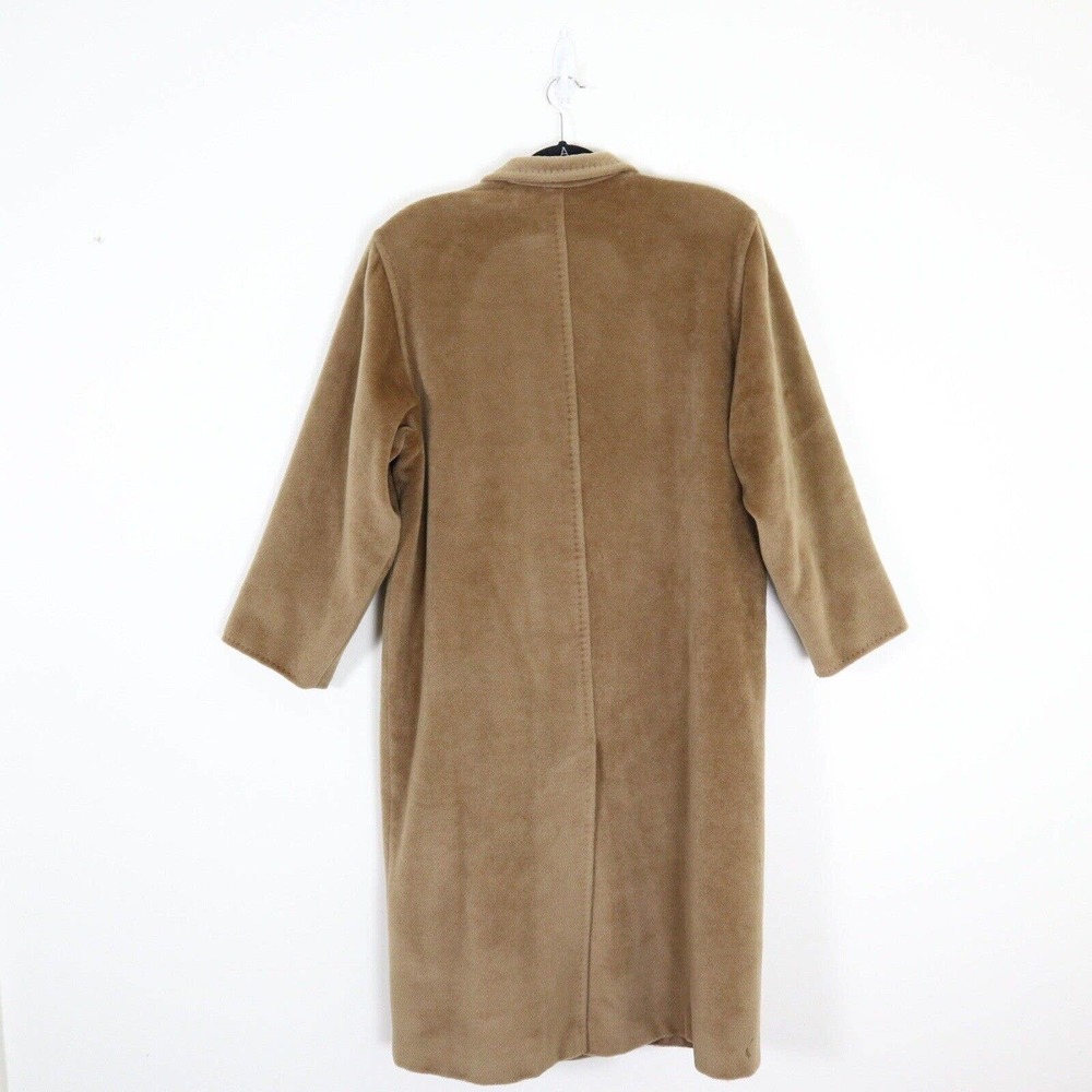 Max Mara US 6 Wool Coat Camel Tan Double Breasted Oversize - Picture 7 of 12